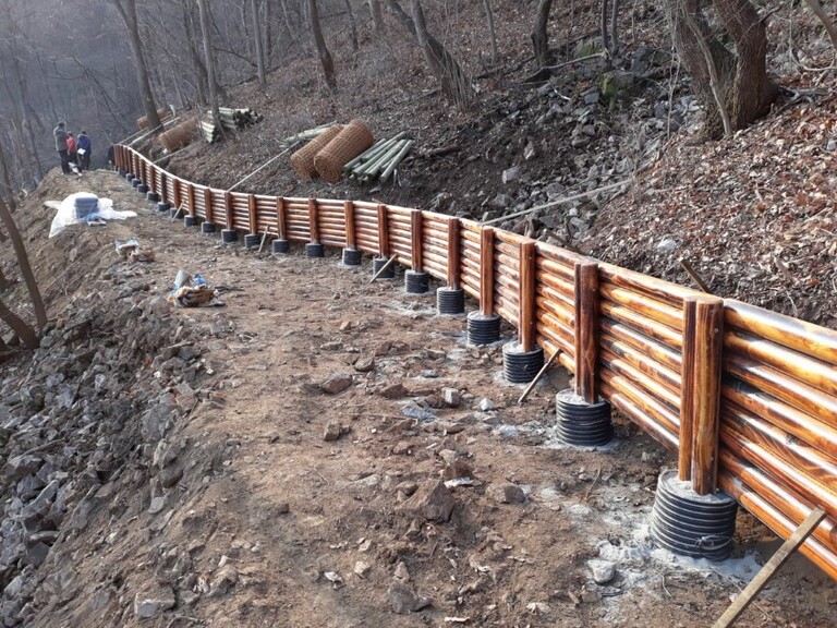 축대목 설치공사  - 서산 역사 탐방로 조성공사 