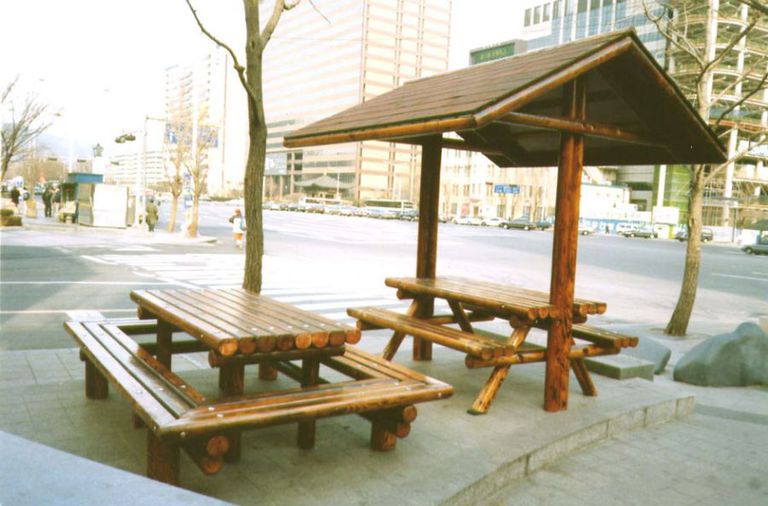 피크닉 지붕테이블 + 사각테이블